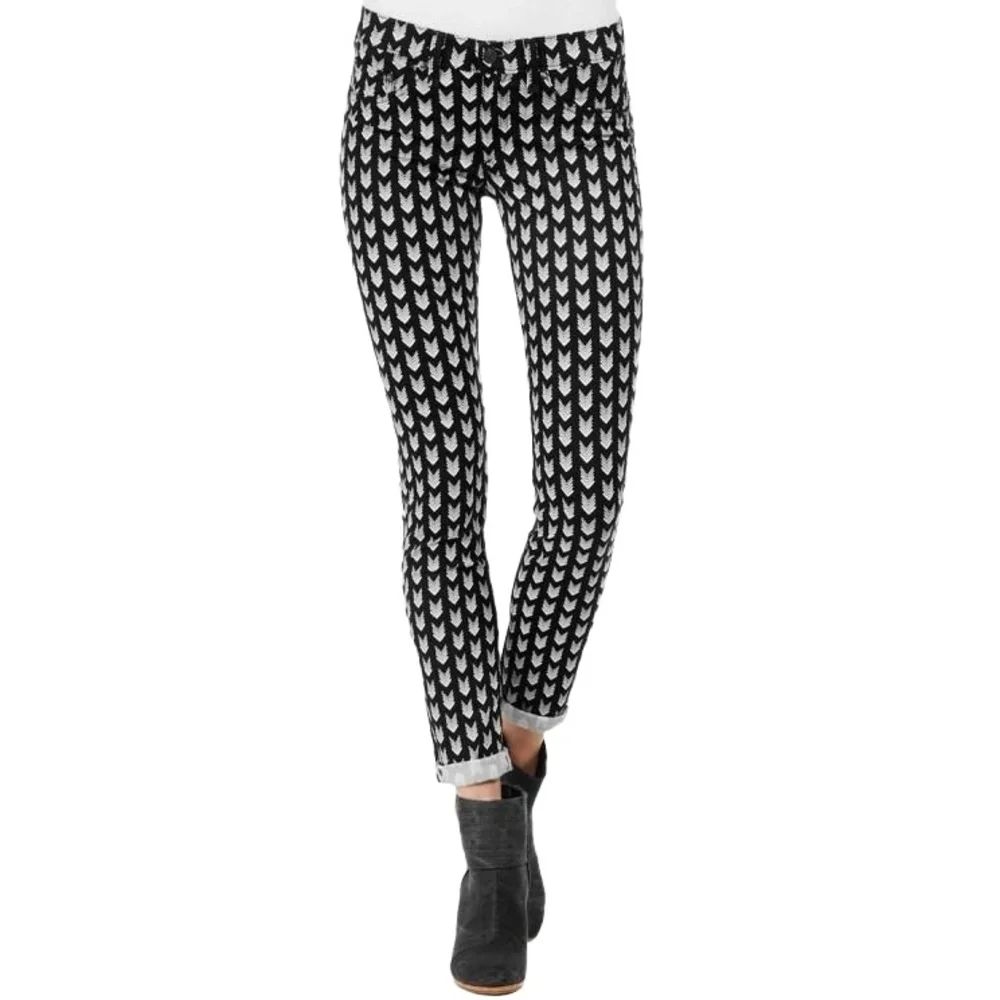 Rag & Bone Women's Black & White New Arrow Print Legging Size 27 - Picture 1 of 10